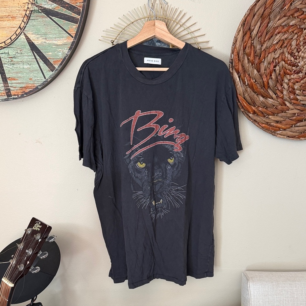 Anine Bing black panther shirt